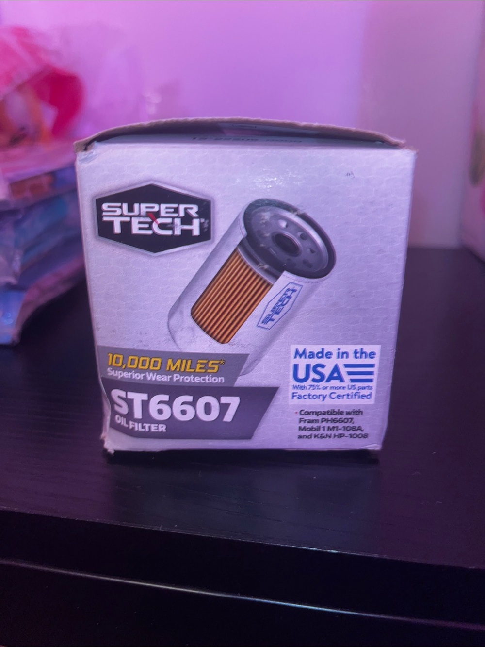 SuperTech ST6607 Oil Filter - White/Gray Packaging